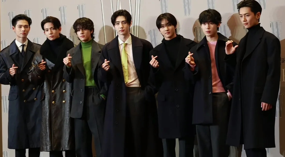 The seven members of ENHYPEN at the Love Your W event in October 2024