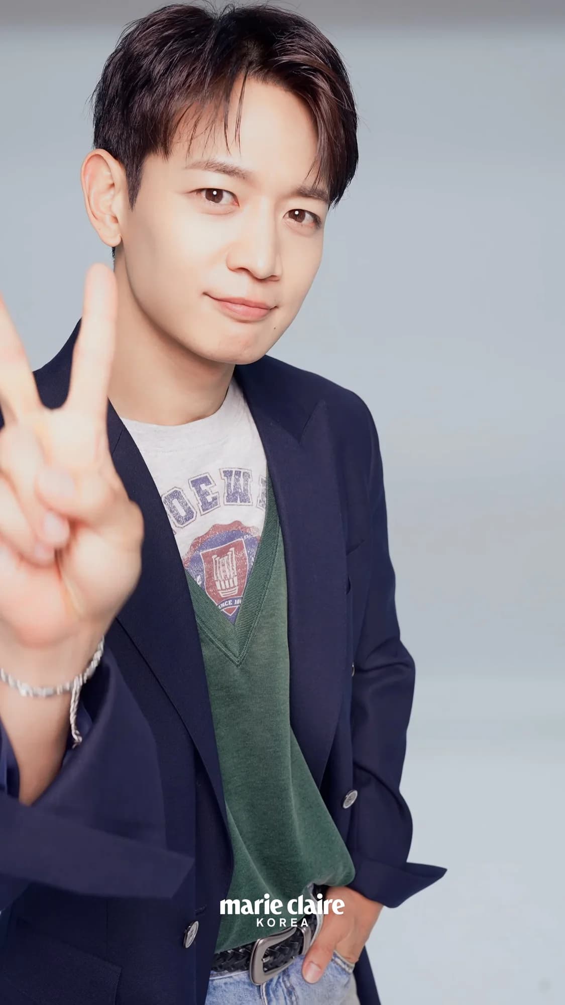 SHINee member MINHO in a 2025 Marie Claire Korea video