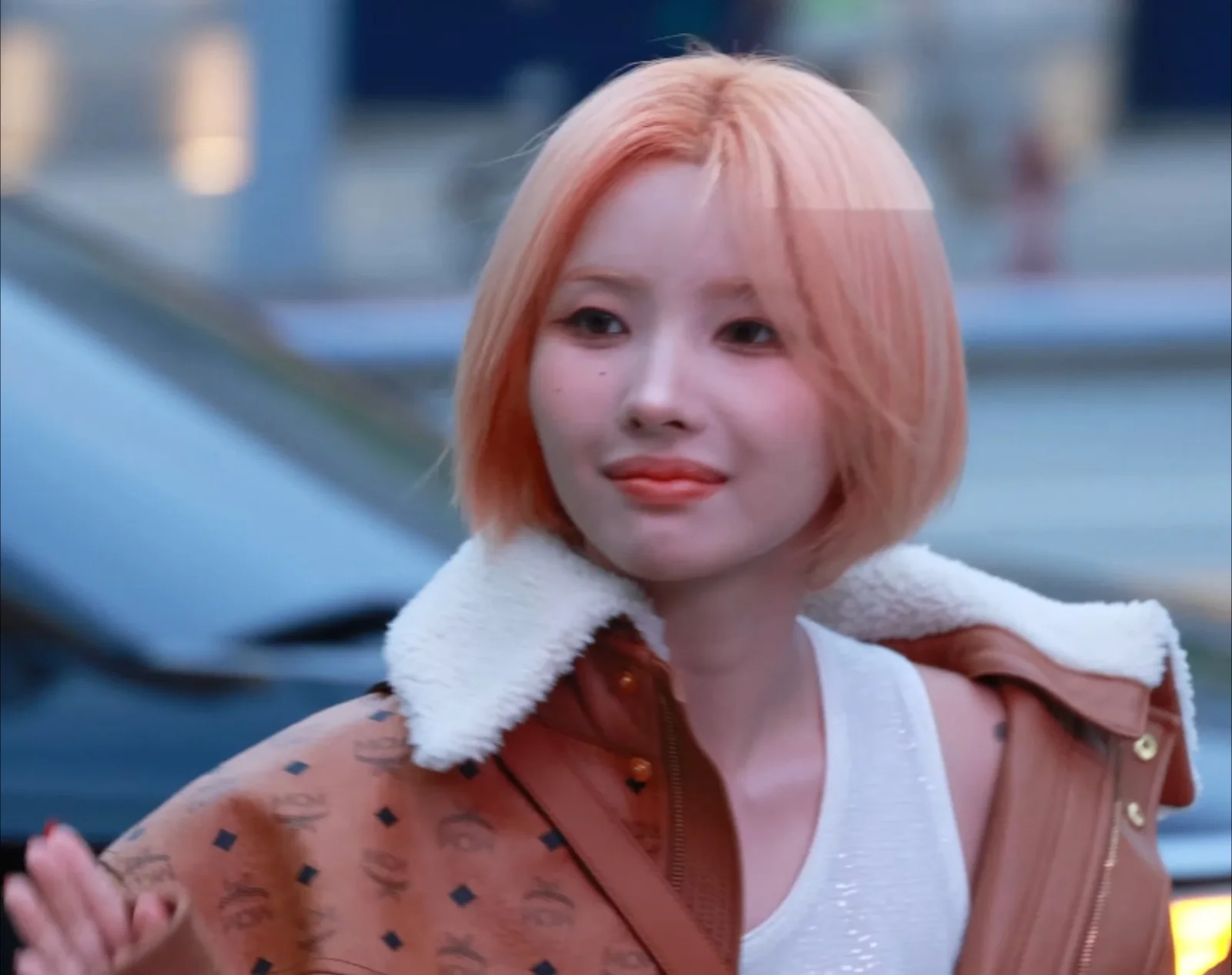 SOYEON posing at a September 2024 photo call